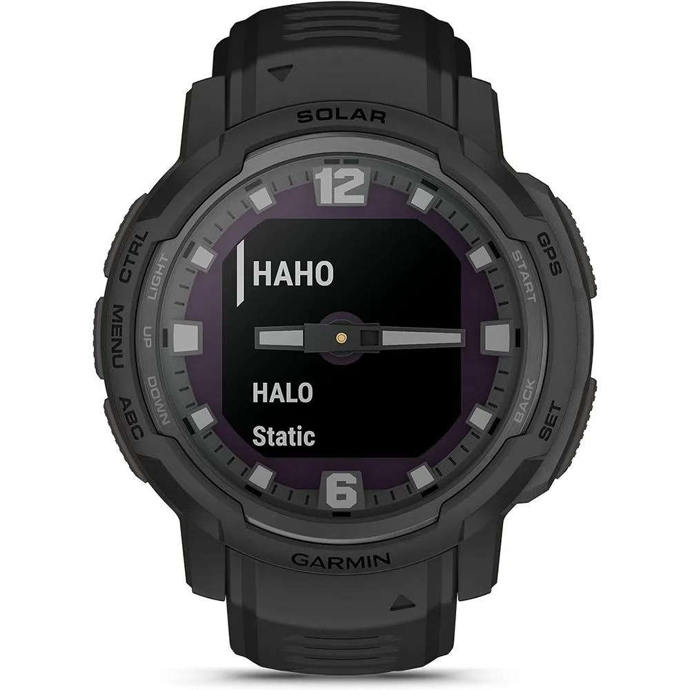 Garmin Instinct Crossover Solar Tactical Hybrid Smartwatch Black 2 Year Warranty