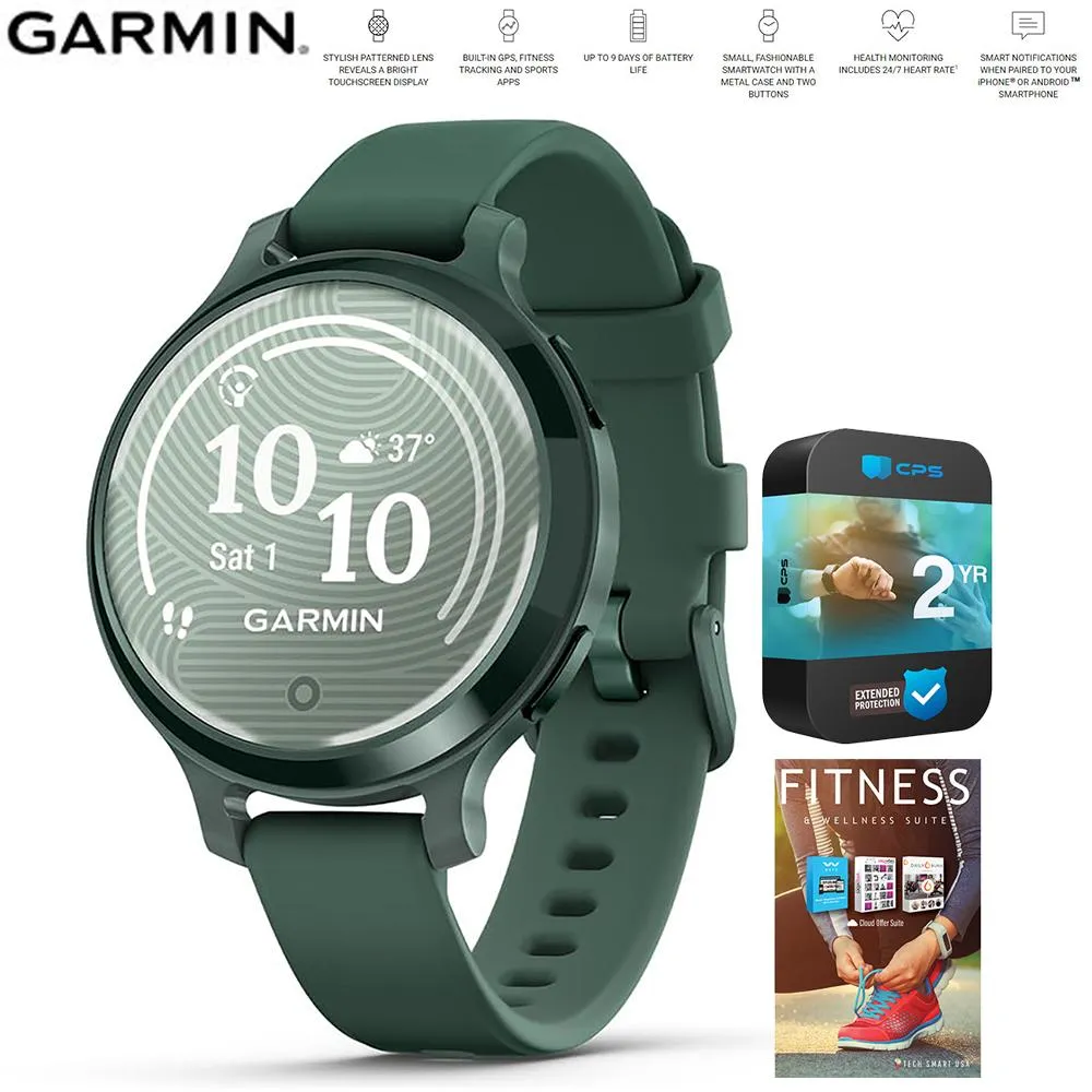 Garmin Lily 2 Active Smartwatch Jasper Green   2 Year Warranty and Fitness Suite