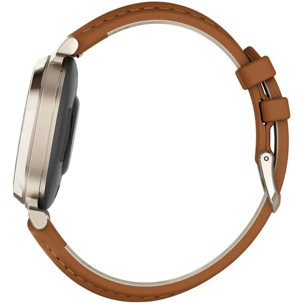 Garmin Lily 2 Classic Cream Gold w/ Tan Leather Band Smartwatch 2 Year Warranty