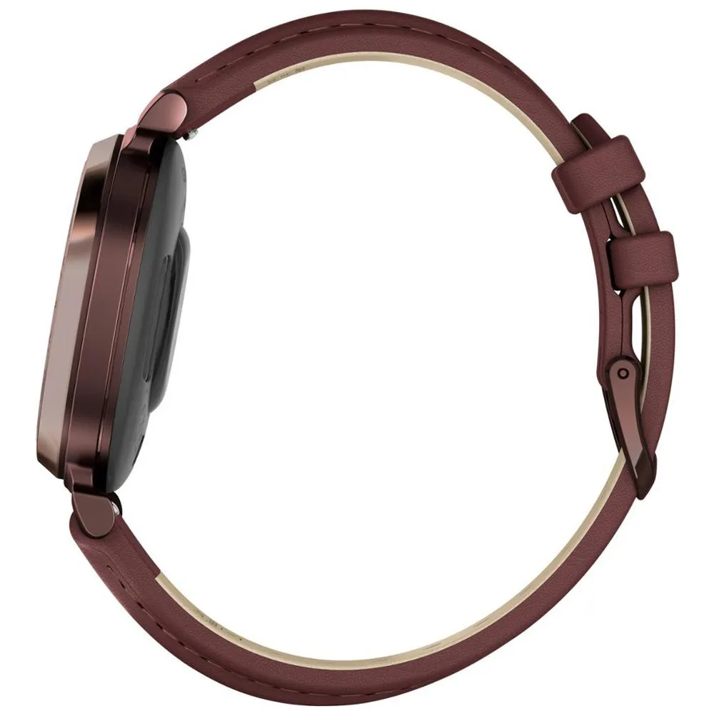 Garmin Lily 2 Classic Dark Bronze w/ Mulberry Leather Band Smartwatch   Accessories Kit