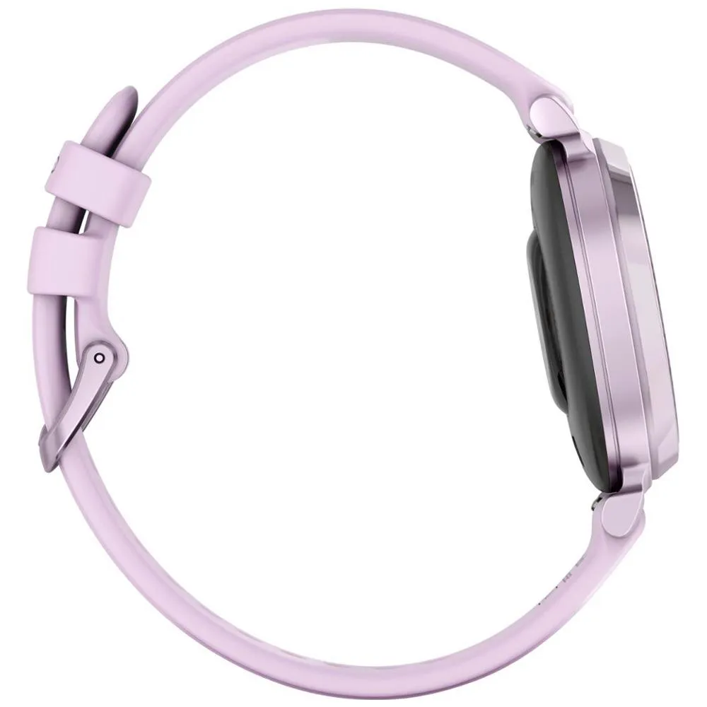 Garmin Lily 2 Smartwatch Metallic Lilac w/ Lilac Silicone Band   Accessories Bundle