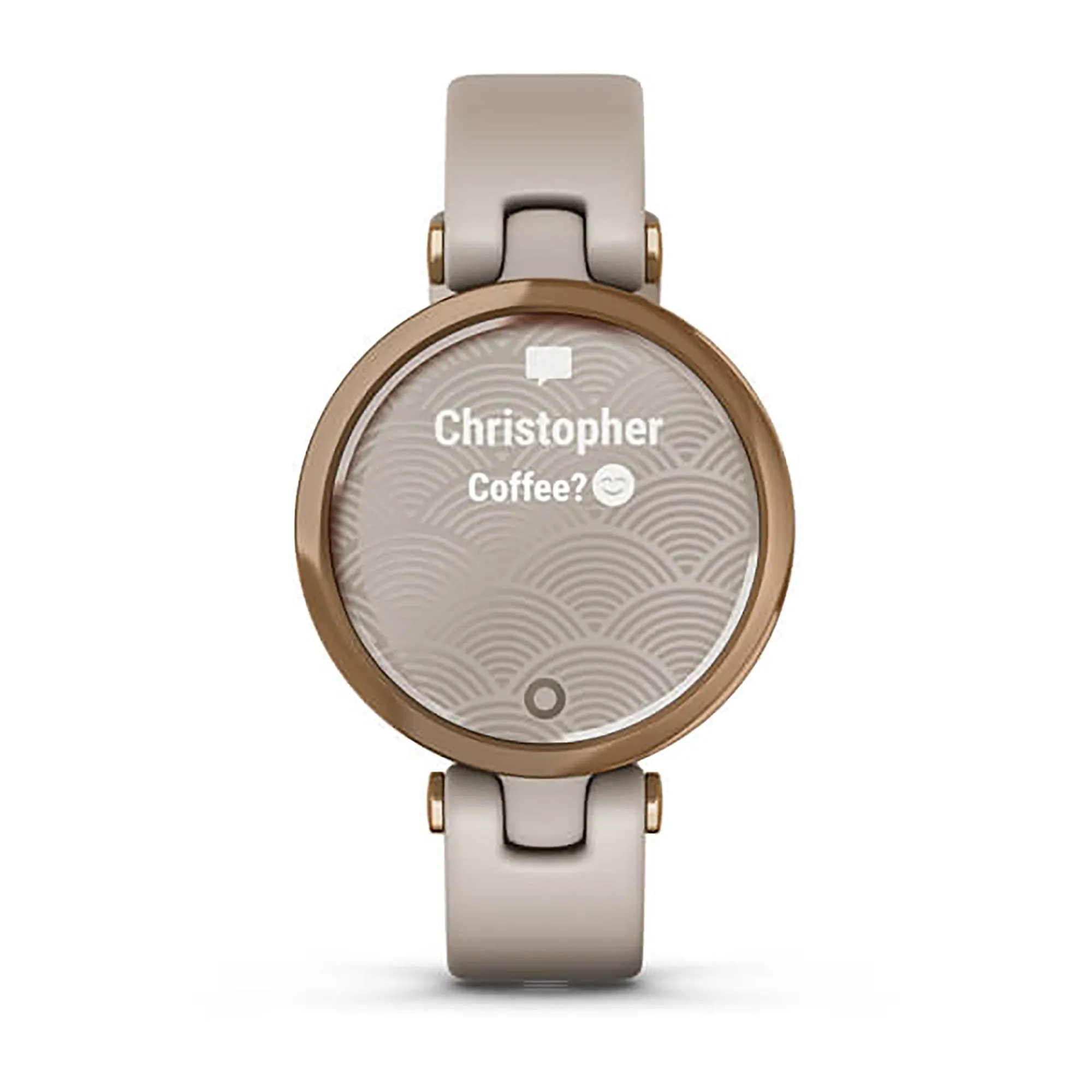 Garmin Lily Silicone Lightsand Strap Full Color Display Dial Watch - 010-02384-11
