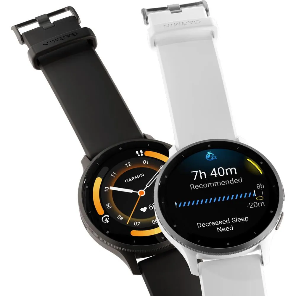 Garmin Venu 3 Fitness GPS Smartwatch with Black Case 45mm   Charging Dock Bundle