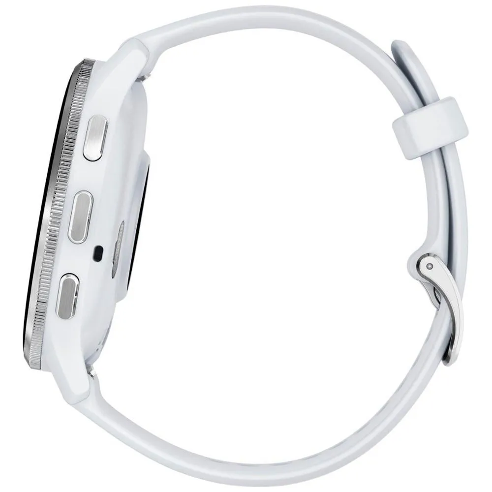 Garmin Venu 3 GPS Smartwatch Silver Steel Bezel w/ Whitestone Case  Accessories Kit