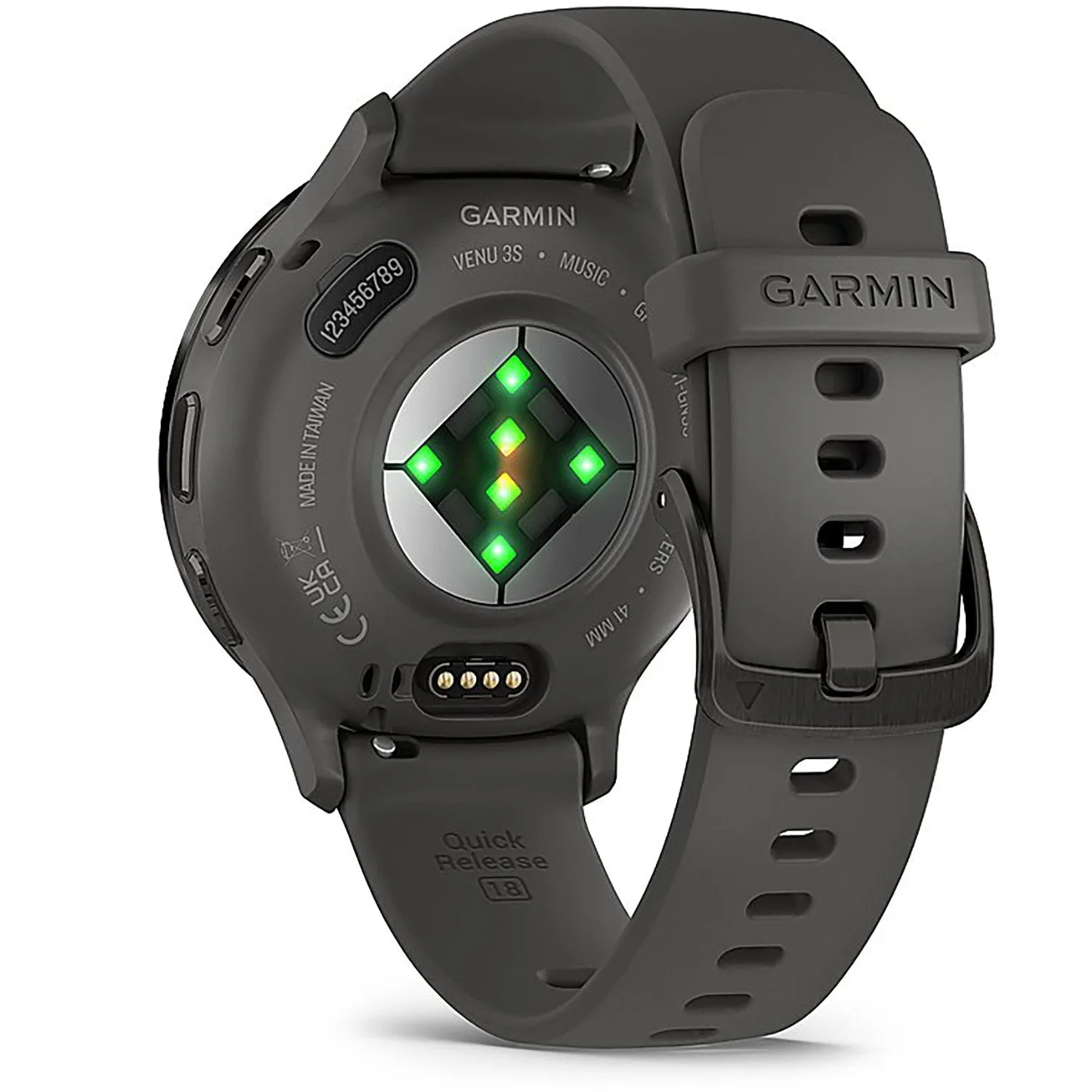 Garmin Venu 3S Health Fitness GPS Smartwatch Steel Bezel with Pebble Gray Case (41mm)
