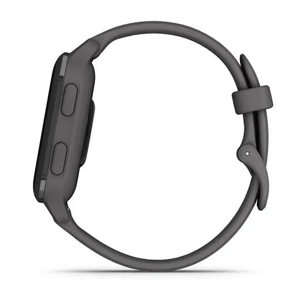 Garmin Venu Sq 2 GPS Smartwatch, Slate Bezel with Shadow Gray Case and Silicone Band