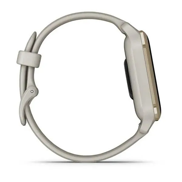 Garmin Venu Sq 2 - Music Edition GPS Smartwatch, Cream Gold Bezel with French Gray Case