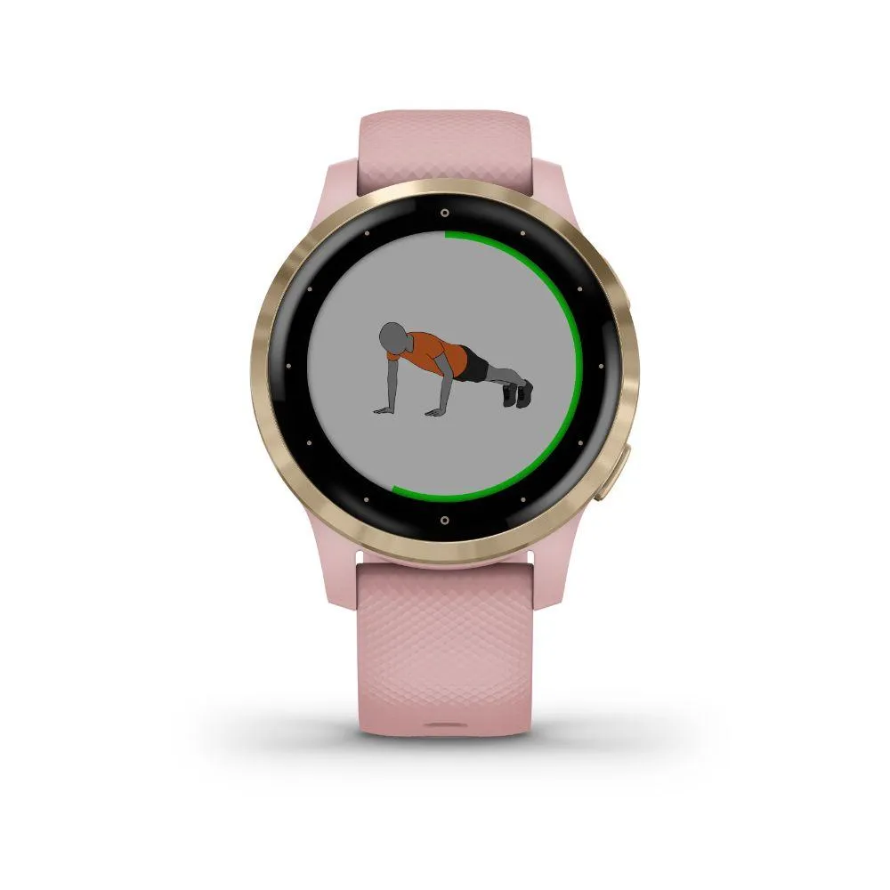 Garmin vivoactive 4S Smartwatch - (Dust Rose/Gold)