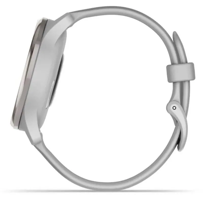 Garmin Vivomove Trend Hybrid Smartwatch, Silver Stainless Steel (010-02665-03)