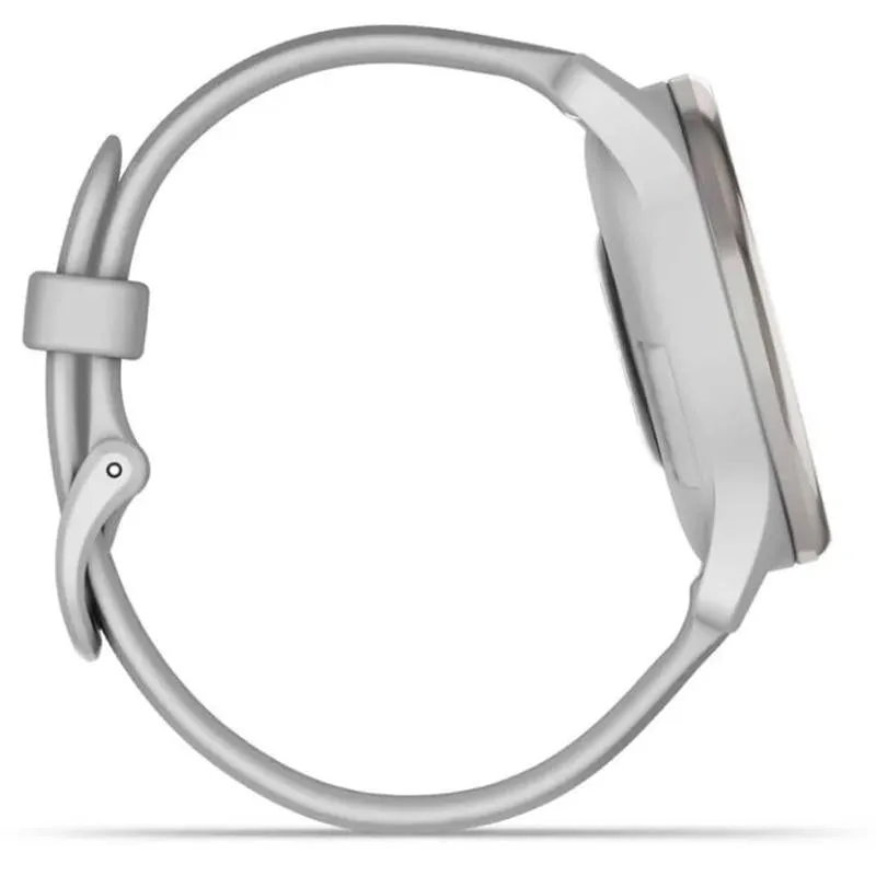 Garmin Vivomove Trend Hybrid Smartwatch, Silver Stainless Steel (010-02665-03)