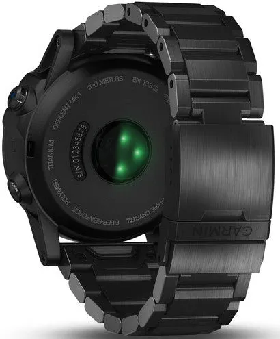 Garmin Watch Descent Mk1 Grey Sapphire Titanium DLC Titanium Band