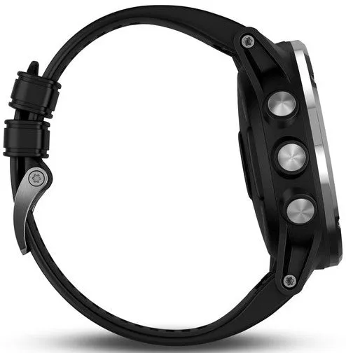 Garmin Watch Descent Mk1 Silver Sapphire Black Band