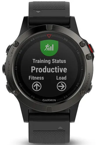 Garmin Watch Fenix 5 Slate Grey Black Band