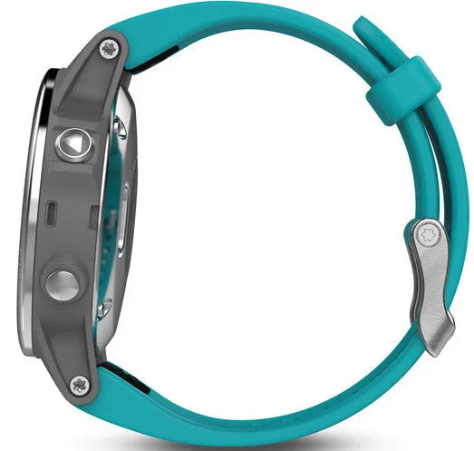 Garmin Watch Fenix 5S Silver Turquoise Band