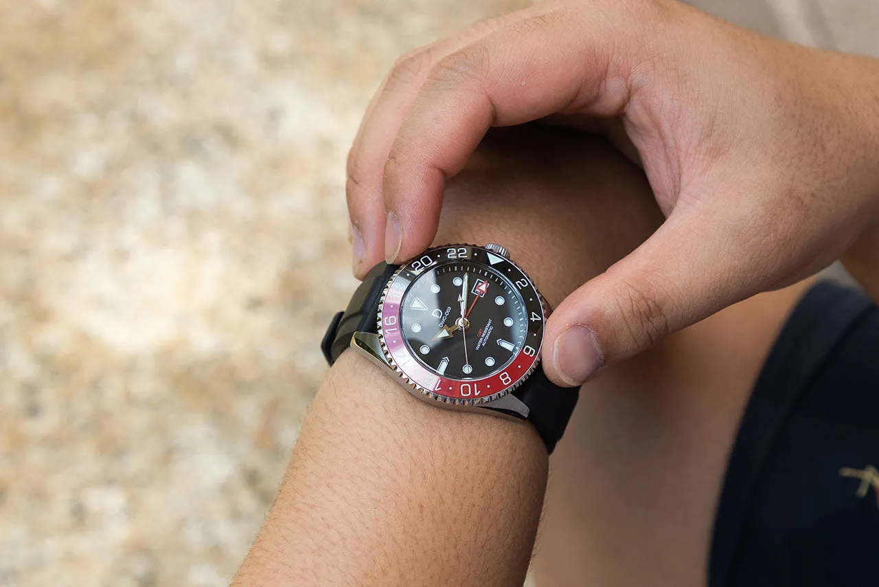 GMT Diver Red 24 Hr watch hand - TMI NH34 (Pack of 2)