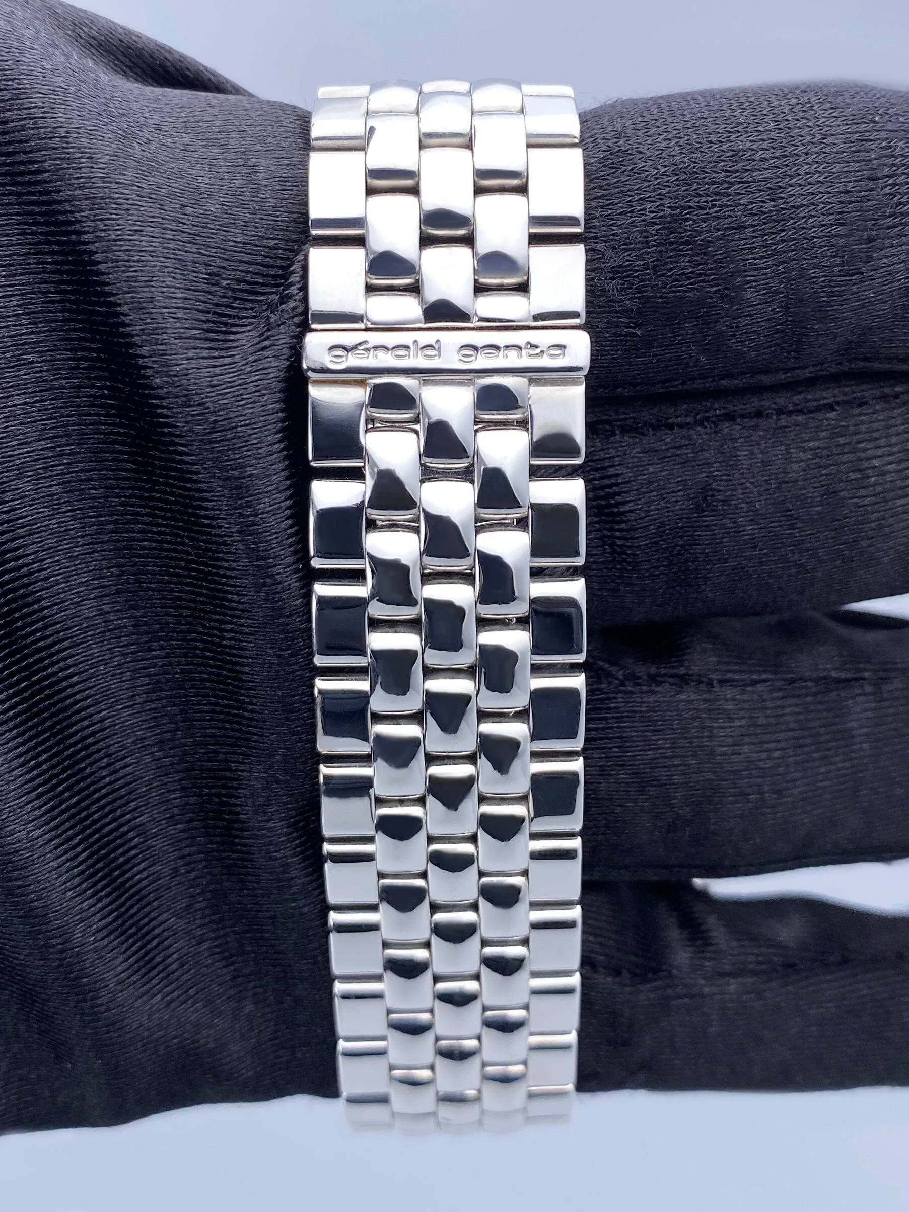 Gérald Genta Success G3374.7 Perpetual Calendar 18K White Gold Watch With Papers