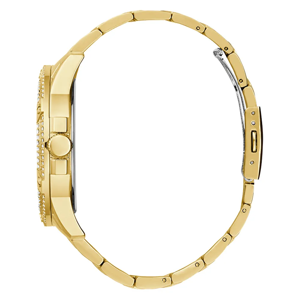 Guess Men's Watch Gold Tone Case Quartz