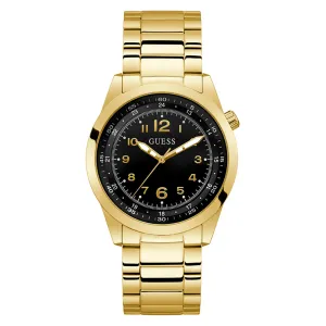 Guess Men's Watch Gold Tone Case Quartz