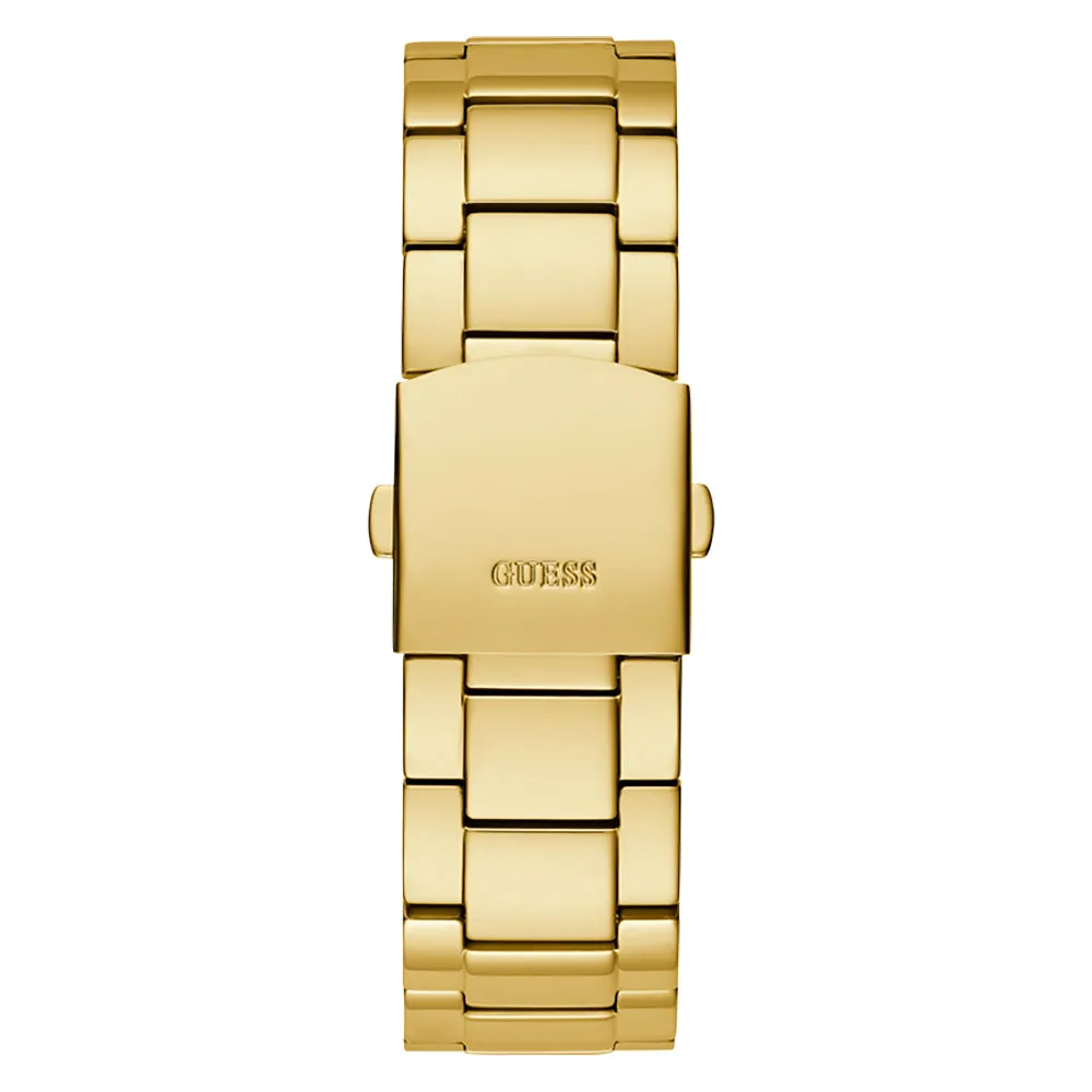 Guess Men's Watch Gold Tone Case Quartz