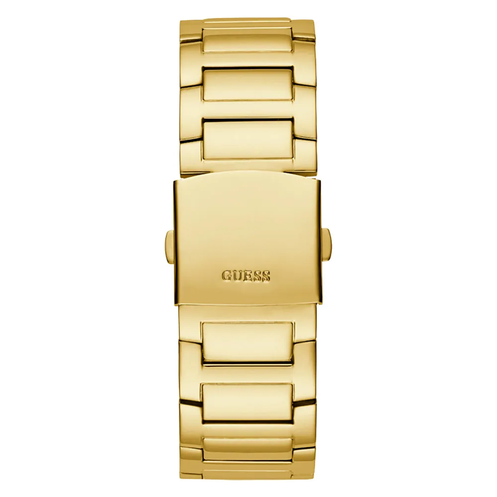 Guess Men's Watch Gold Tone Case Quartz
