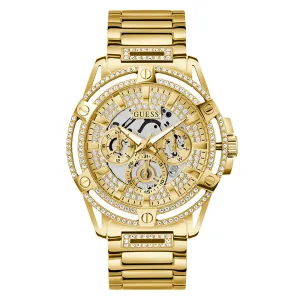 Guess Men's Watch Gold Tone Case Quartz