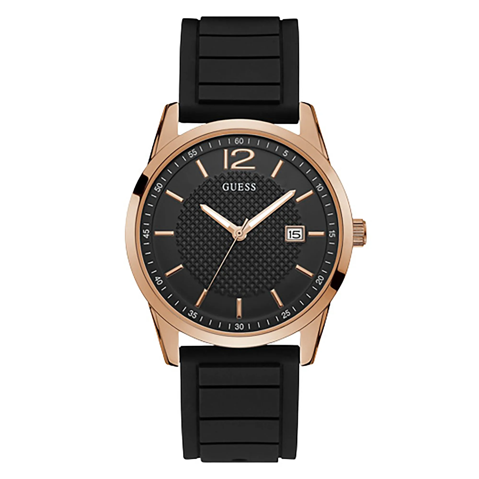 Guess Men's Watch Rose Gold Tone Case Quartz