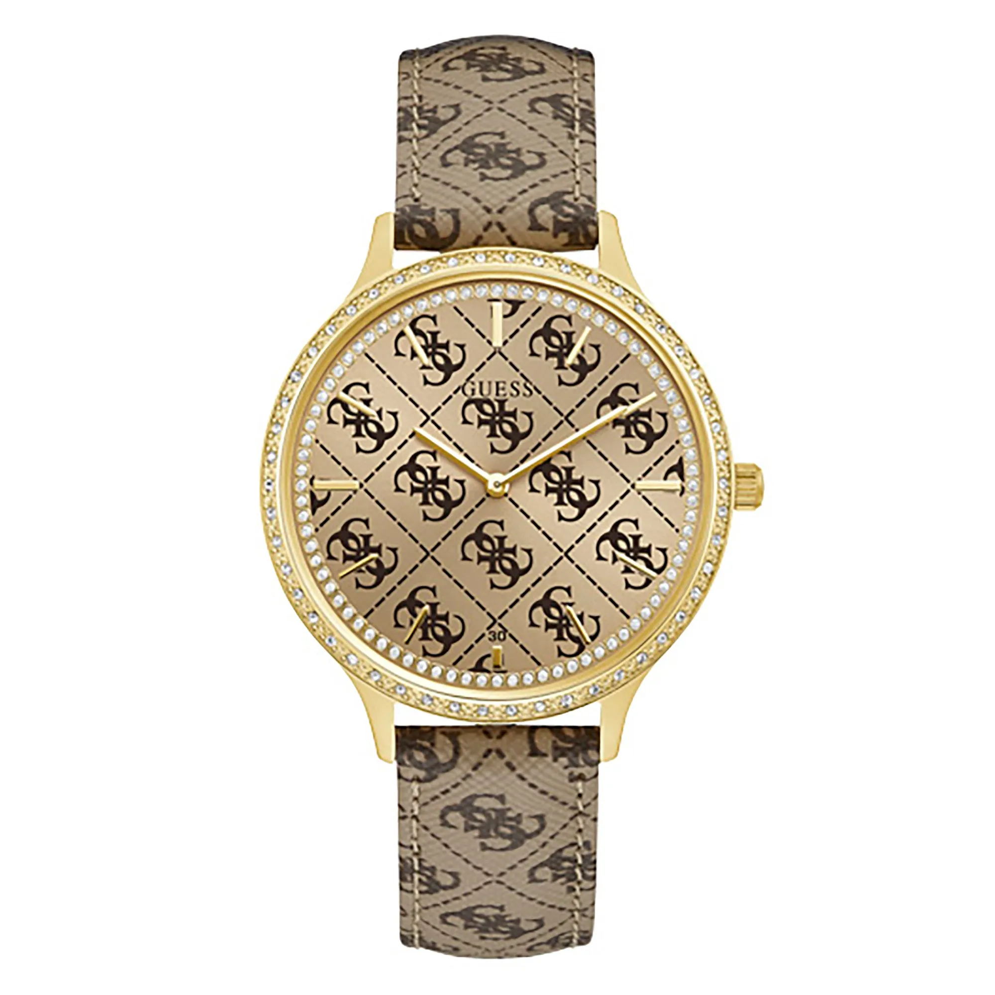 Guess Women's Watch Gold Tone Case Quartz