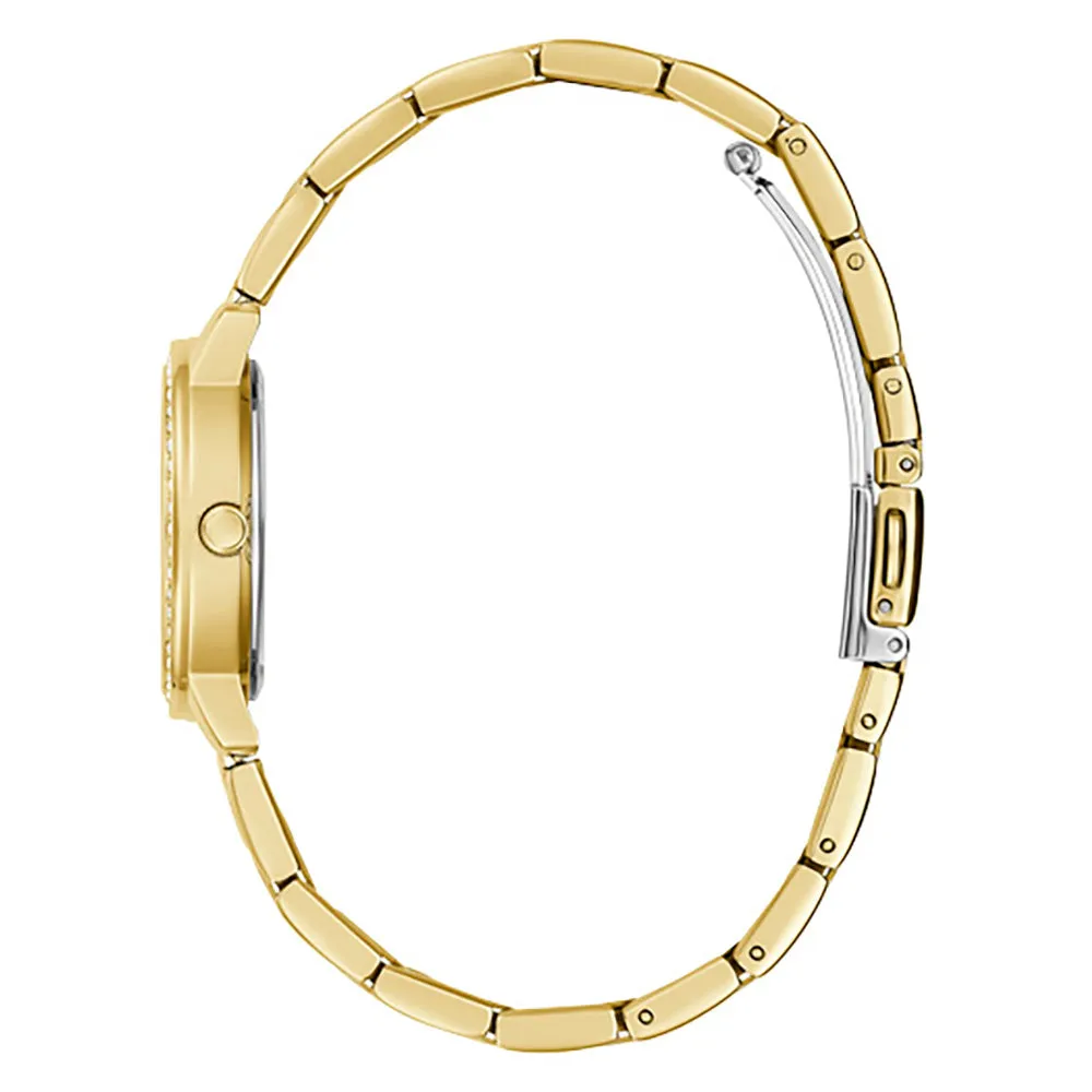 Guess Women's Watch Gold Tone Case Quartz
