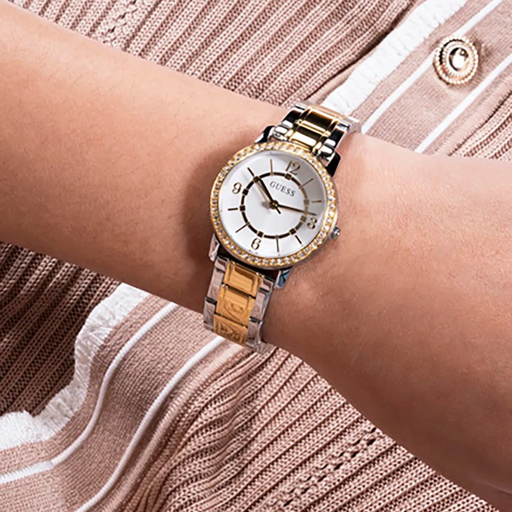 Guess Women's Watch Gold Tone Case Quartz