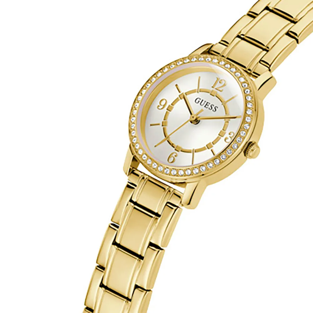 Guess Women's Watch Gold Tone Case Quartz