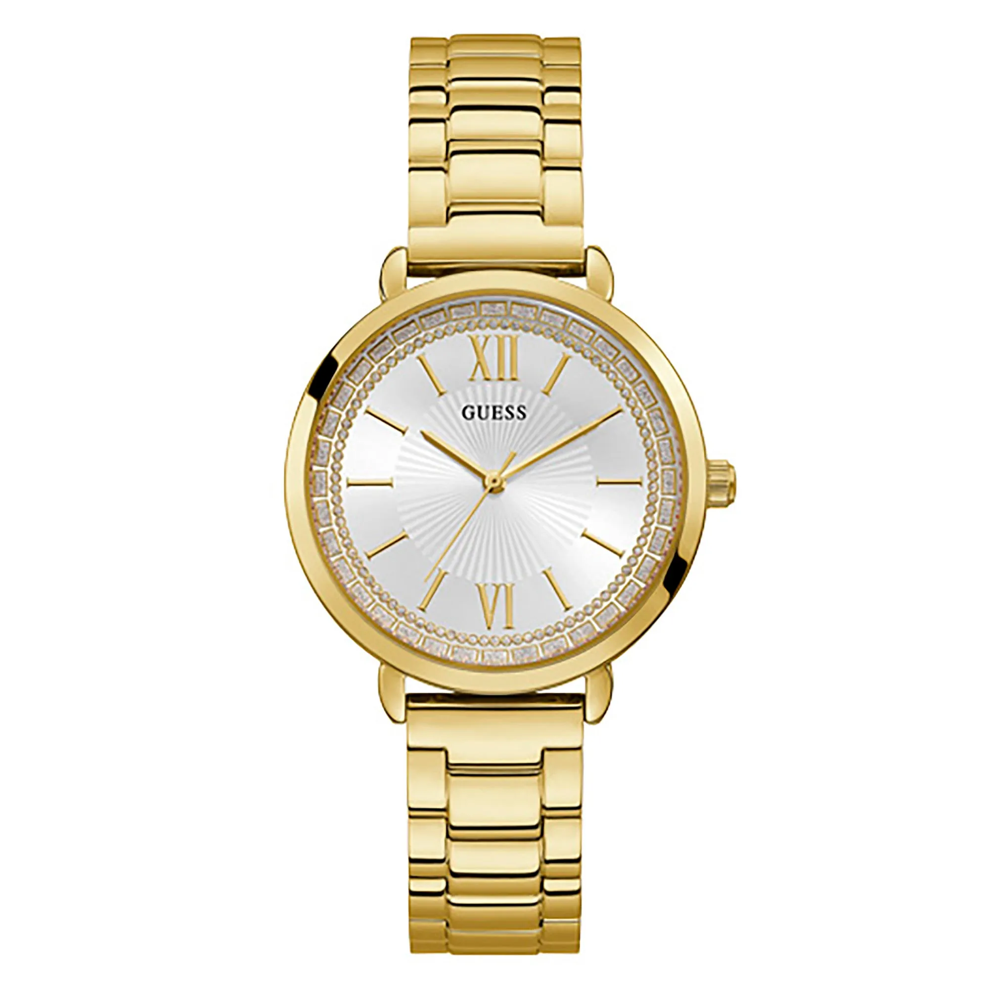 Guess Women's Watch Gold Tone Case Quartz