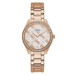 Guess Women's Watch Rose Gold Tone Case Quartz