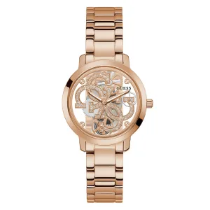Guess Women's Watch Rose Gold Tone Case Quartz