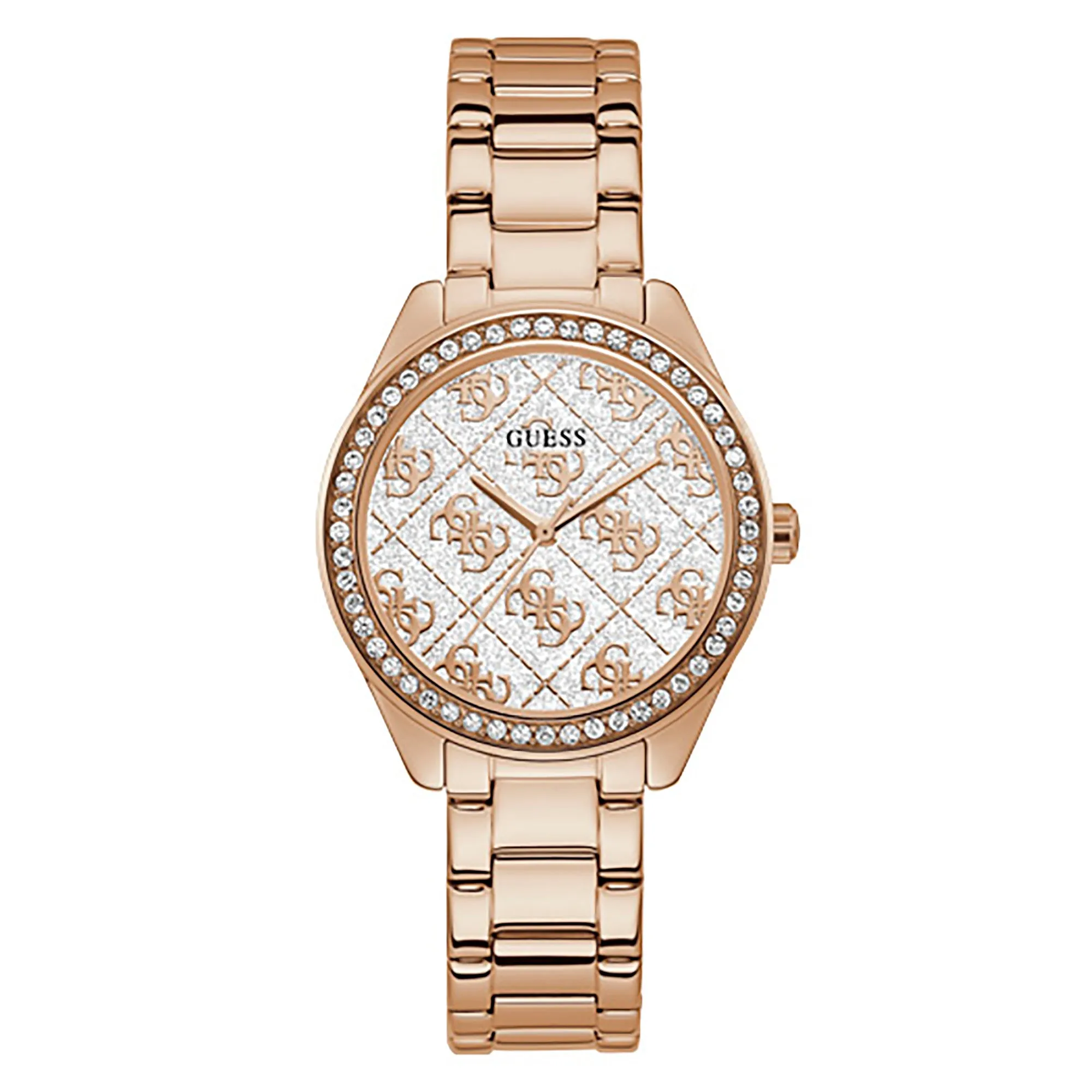 Guess Women's Watch Rose Gold Tone Case Quartz