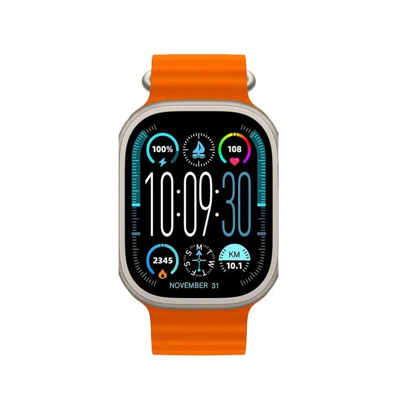 HK9 U2 Max AMOLED ChatGPT Smart Watch Compass 2GB ROM Bluetooth Call IP68 Waterproof Music Album NFC Sports Smartwatch Men Women