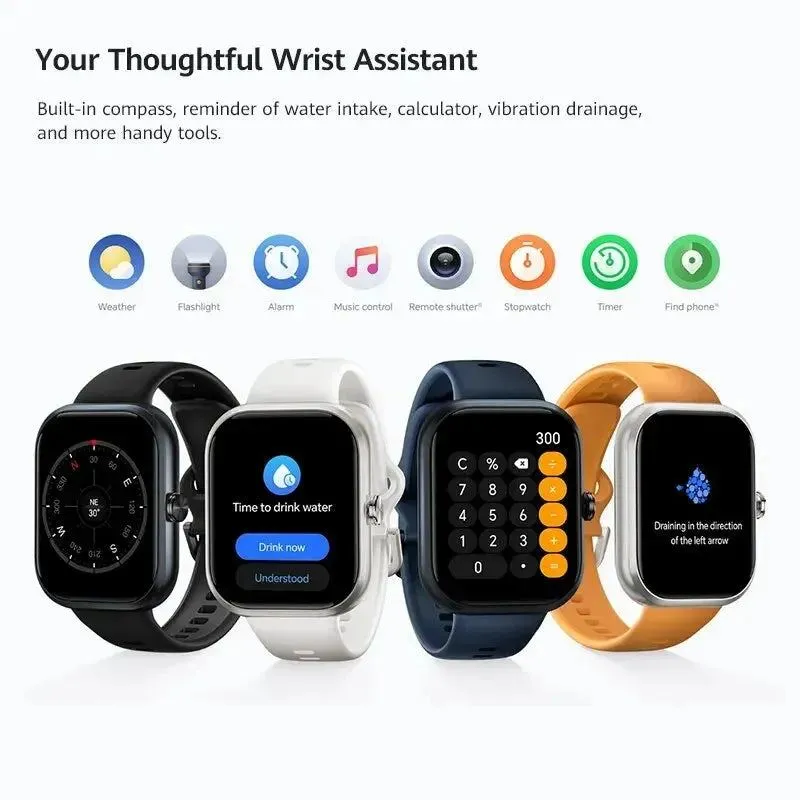 HONOR CHOICE Watch 1.95" AMOLED Display Bluetooth Calling 120 Workout Modes 5ATM Swim-Ready Upto 12 Days Battery Life |