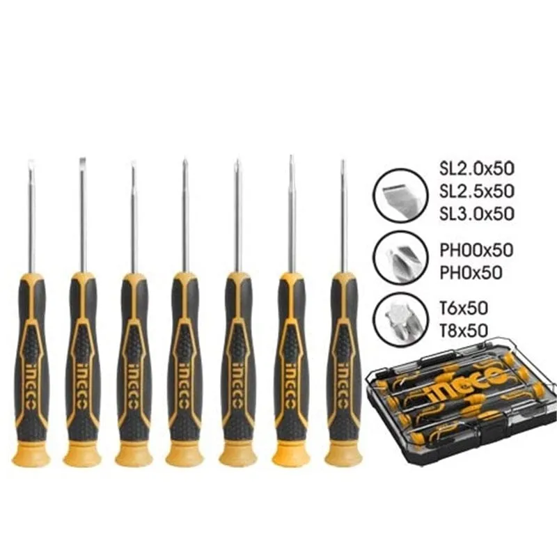 Ingco 7-Piece Precision Screwdriver Set – HKSD0718
