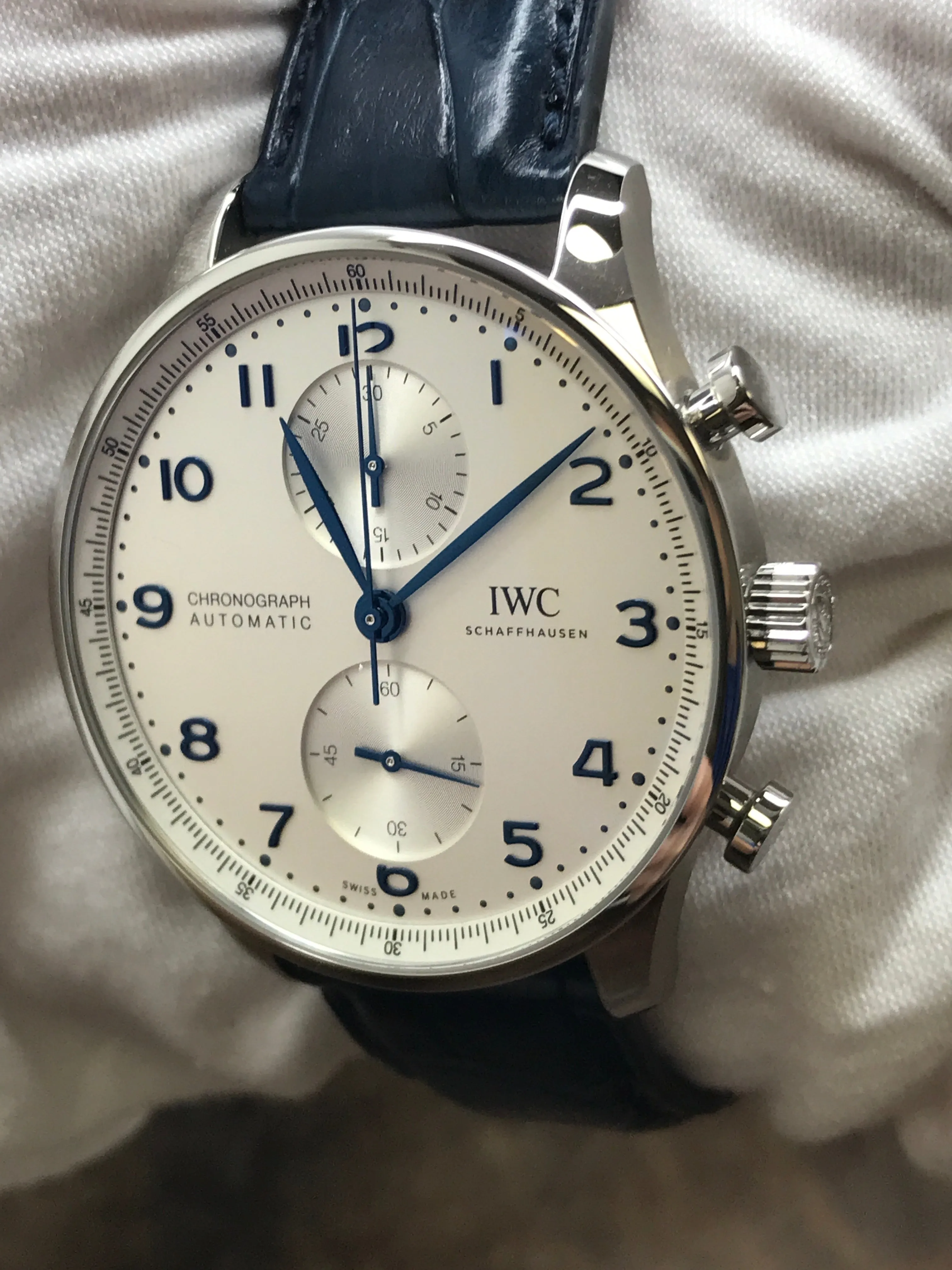 IWC Portugieser IW371605 Silver Dial Automatic Men's Watch