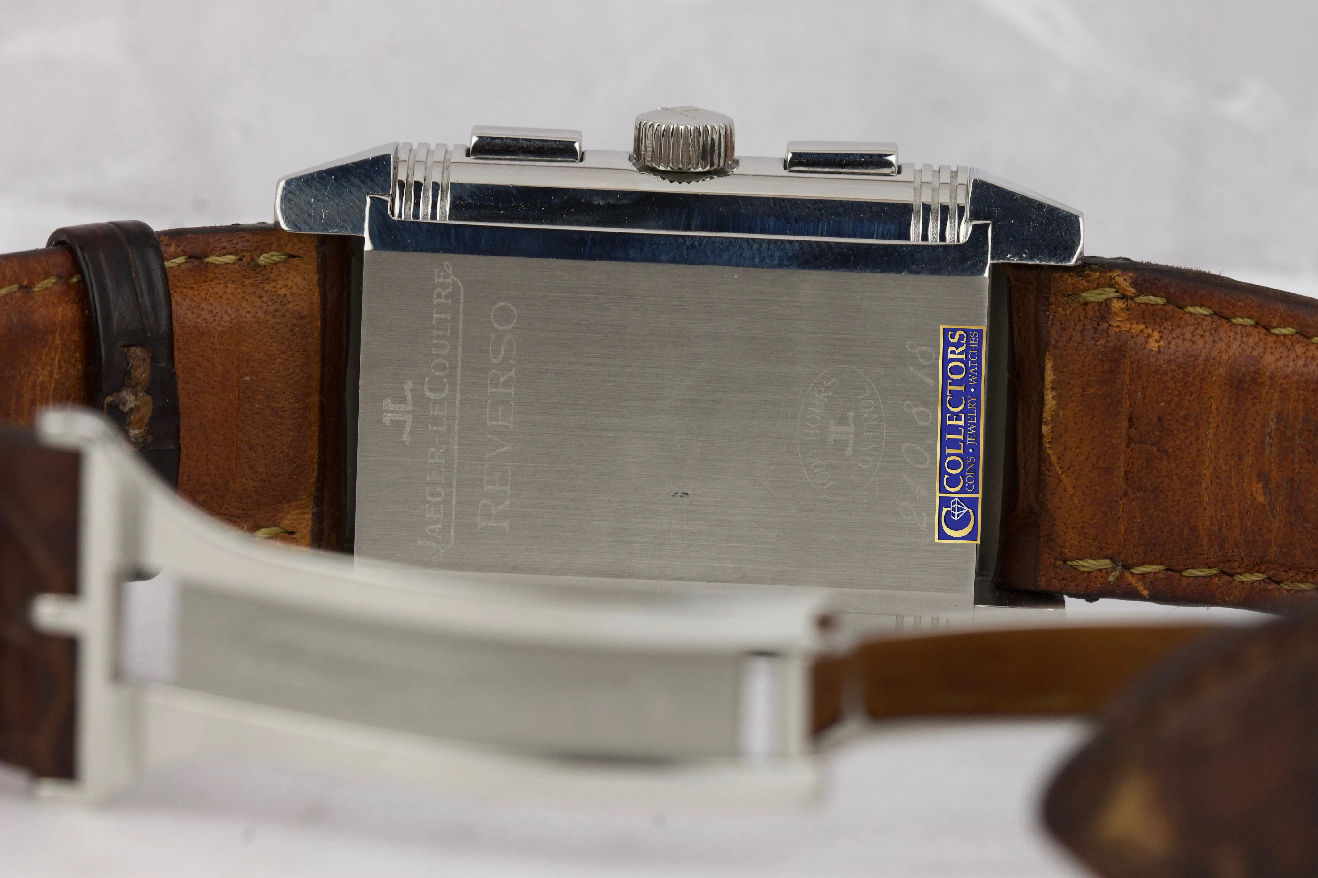 Jaeger LeCoultre JLC Reverso Grande GMT Date 240.8.18 Stainless Steel Watch