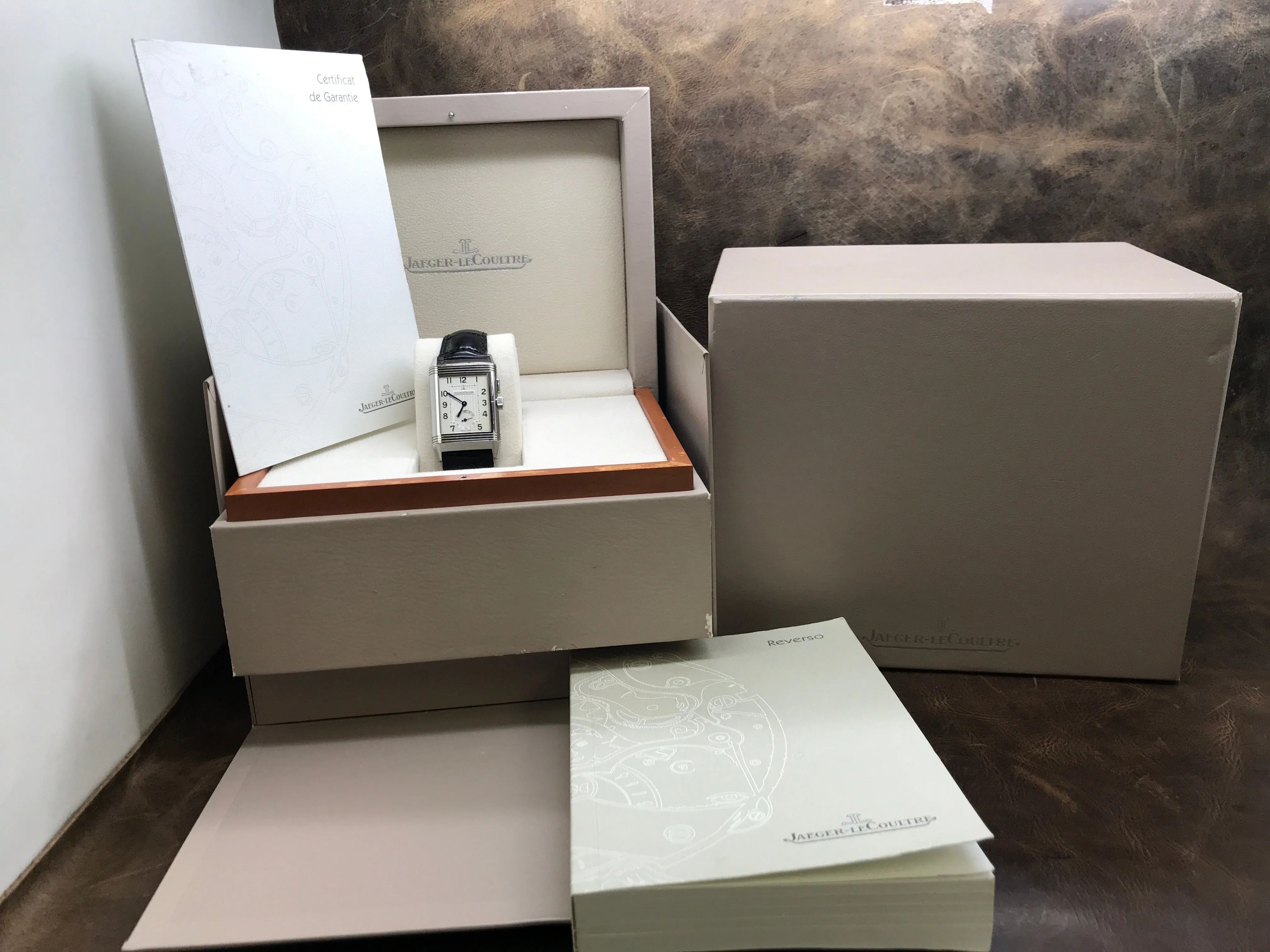 Jaeger-Lecoultre Reverso Day & Night 272.8.54 Silver & Black Dial Hand Wind Men's Watch
