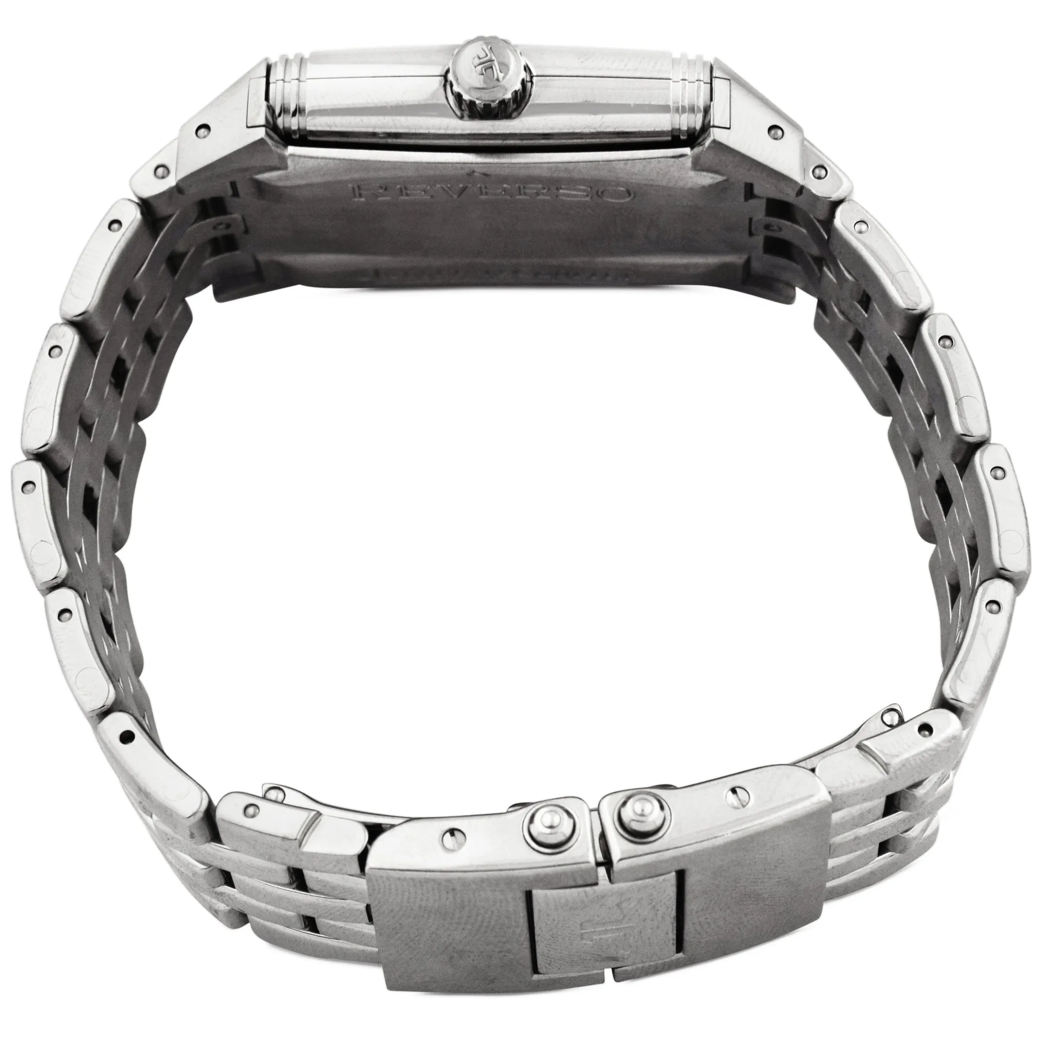 Jaeger-LeCoultre Unisex Reverso Gran'Sport Stainless Steel 26.8x43.5mm Silver Arabic Dial Watch Reference #: Q2908120