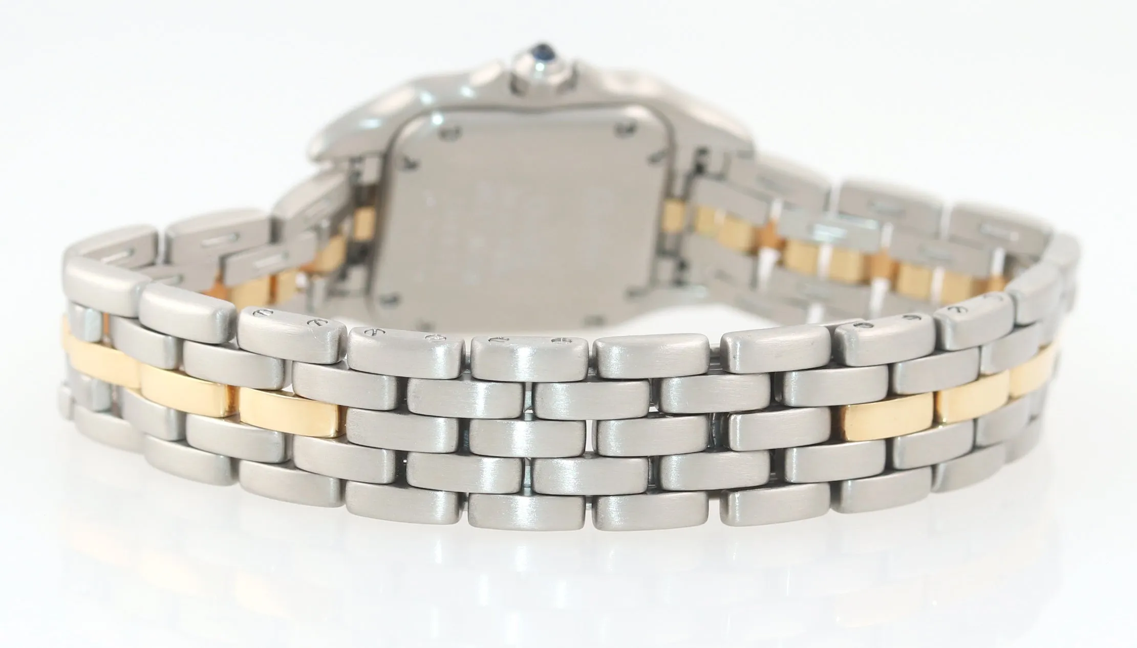 Ladies Cartier Panthere 18K Two Tone Gold Steel Ivory 22mm Quartz Watch 166921