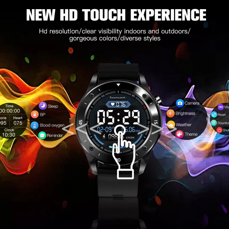 Lenovo Men Sport Smart Watch GT5 Full Touch Heart Rate Bluetooth Control Smartwatch Fitness Tracker GPS Bracelet Woman Gift 2023