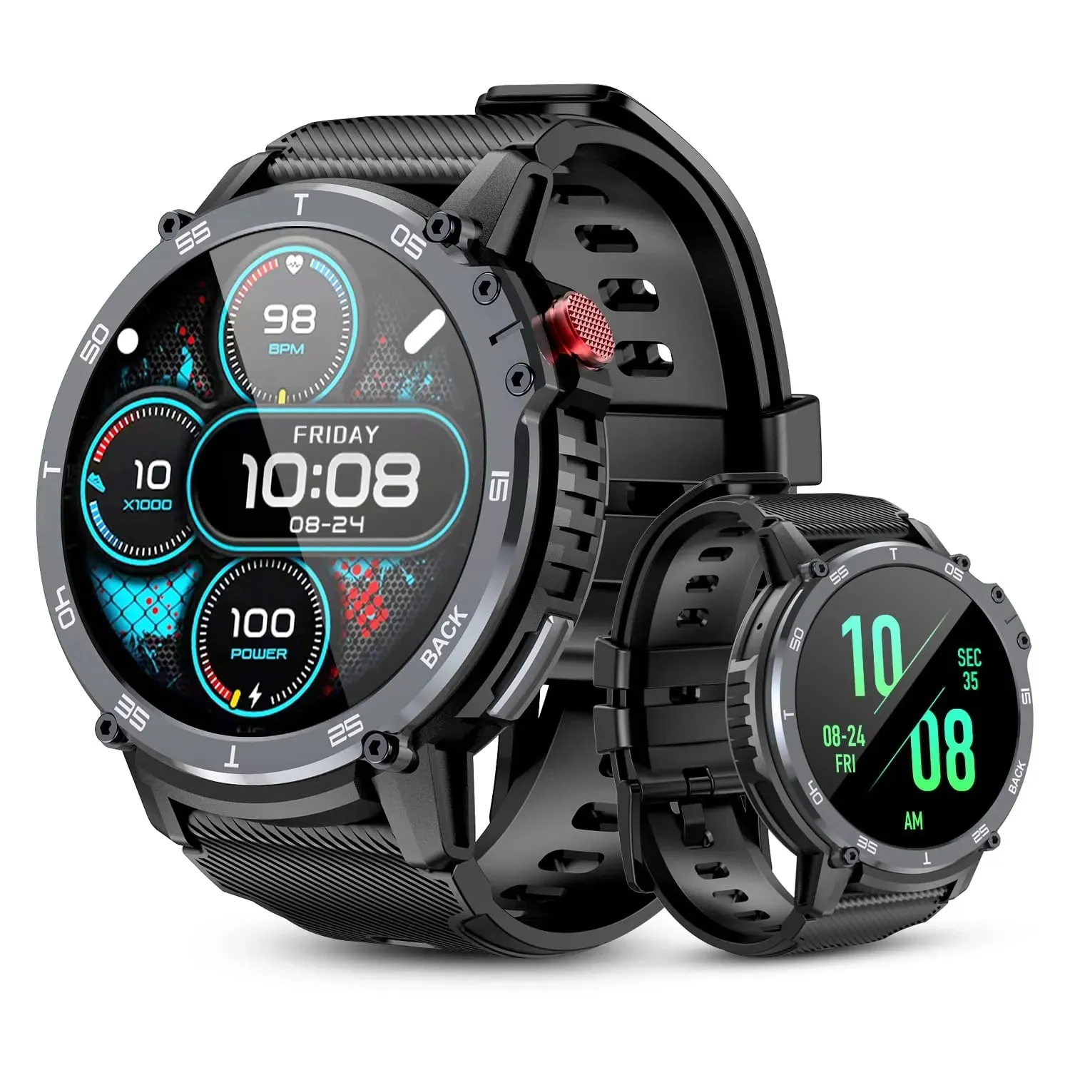 Lenovo New 4G ROM 1G RAM Smart Watch 1.6 inch 400mAh Sport Fitness Watches Men Bluetooth Call 3ATM Waterproof Smartwatch 2023