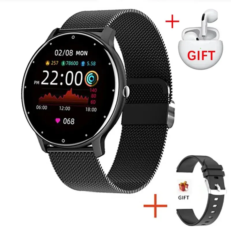 LIGE 2023 New Men Smart Watch Real-time Activity Tracker Heart Rate Monitor Sports Women Smart Watch Men Clock For Android IOS