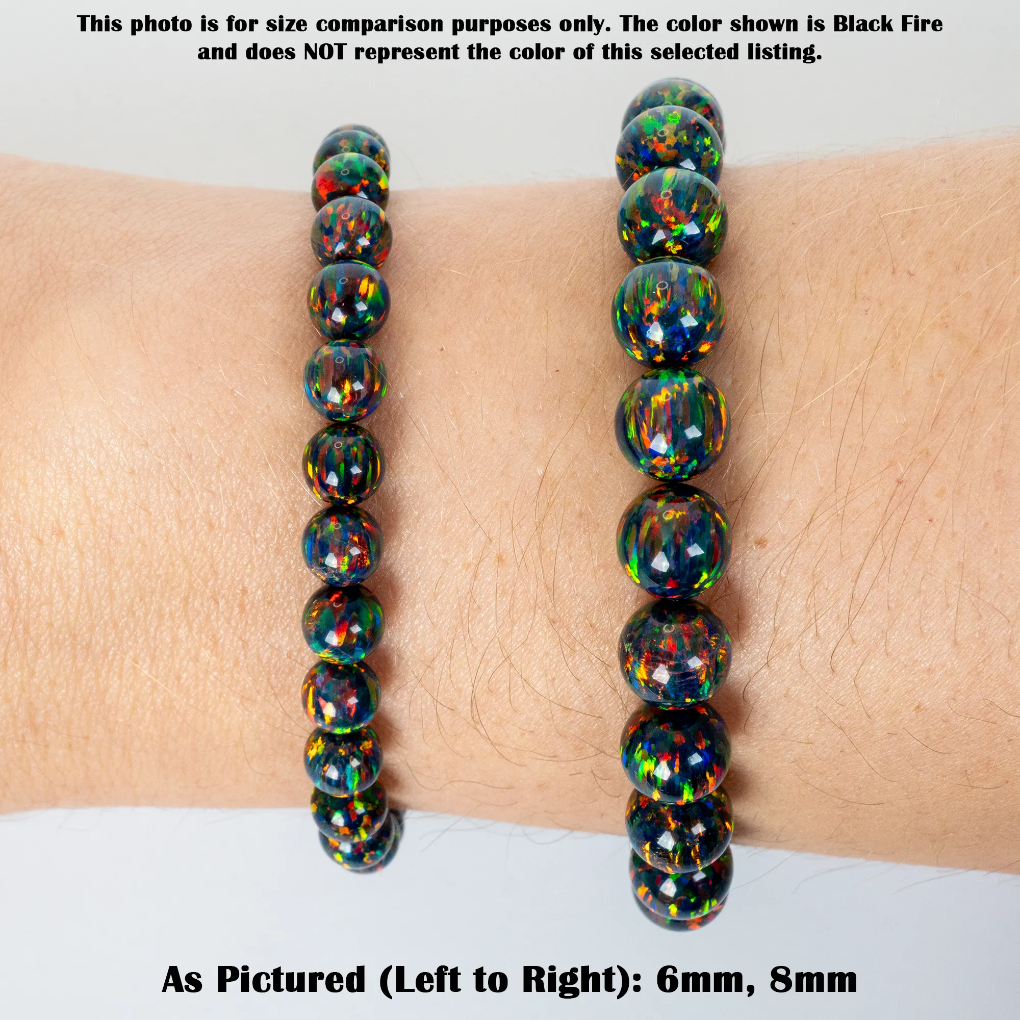 Lilac Galaxy Opalescence Beaded Bracelet