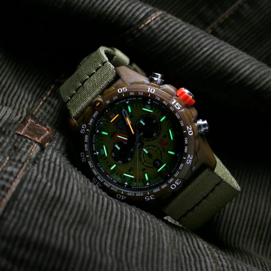 Luminox Bear Grylls Survival MASTER x #Tide ECO Chronograph Watch Green