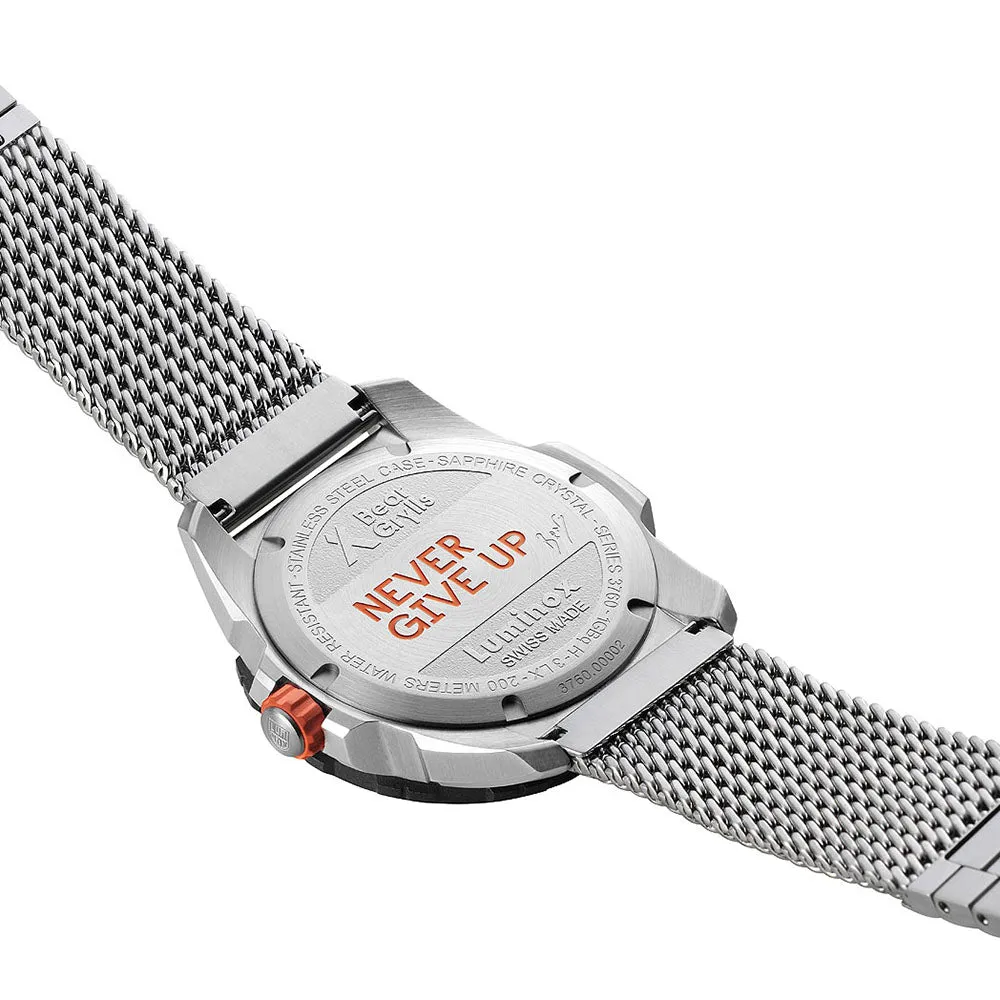 Luminox Mens Bear Grylls Survival Air GMT Stainless Steel Case Watch - XB.3762