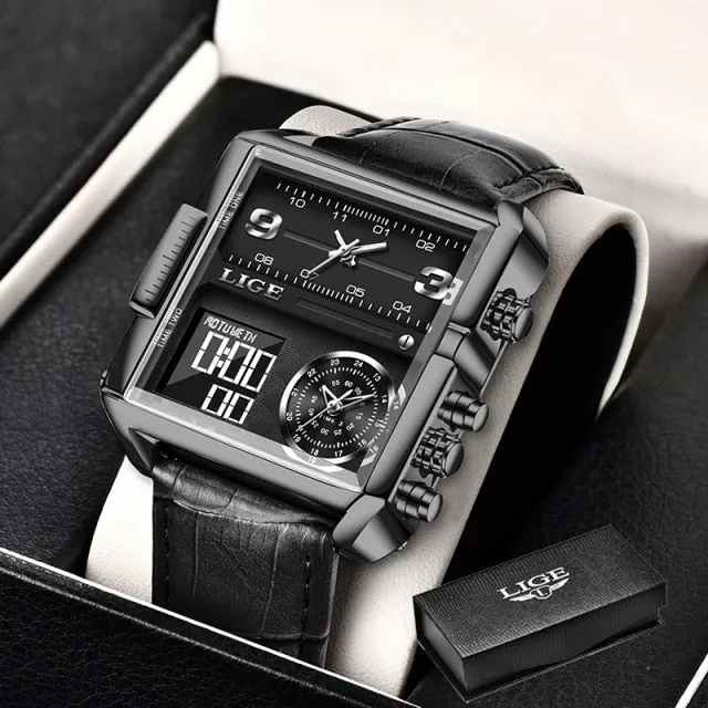 Luxury Waterproof Wristwatch Men Quartz Analog Military Digital Watches