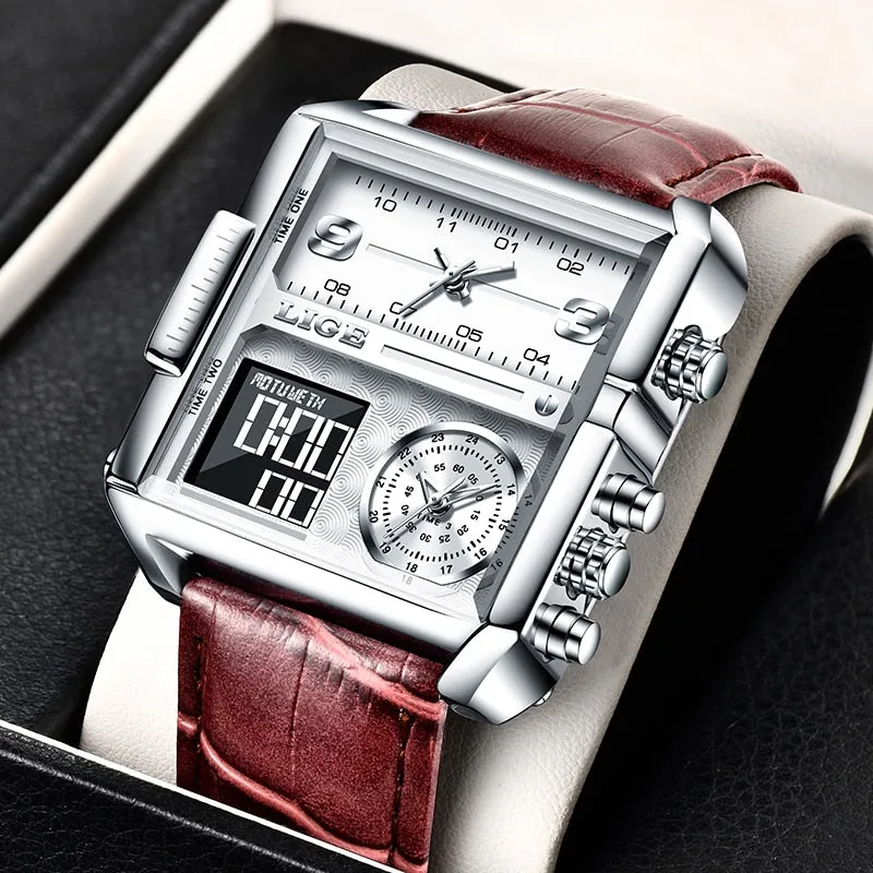 Luxury Waterproof Wristwatch Men Quartz Analog Military Digital Watches